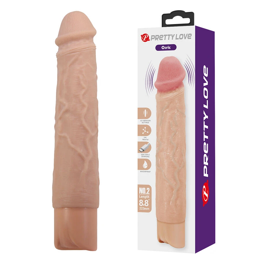 PRETTY LOVE - OSRIC VIBRATORE REALISTICO FLESSIBILE
